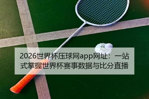 2026世界杯压球网app网址：一站式掌握世界杯赛事数据与比分直播